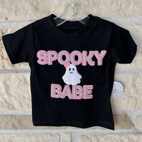 Sweet Wink Black Spooky Babe Tee