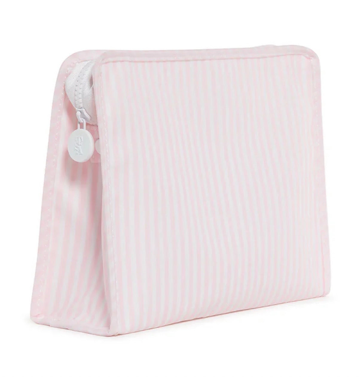 TRVL Stripe Pink Large Roadie Zip Pouch