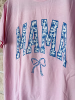 Blue Coquette Mama Blossom Tee