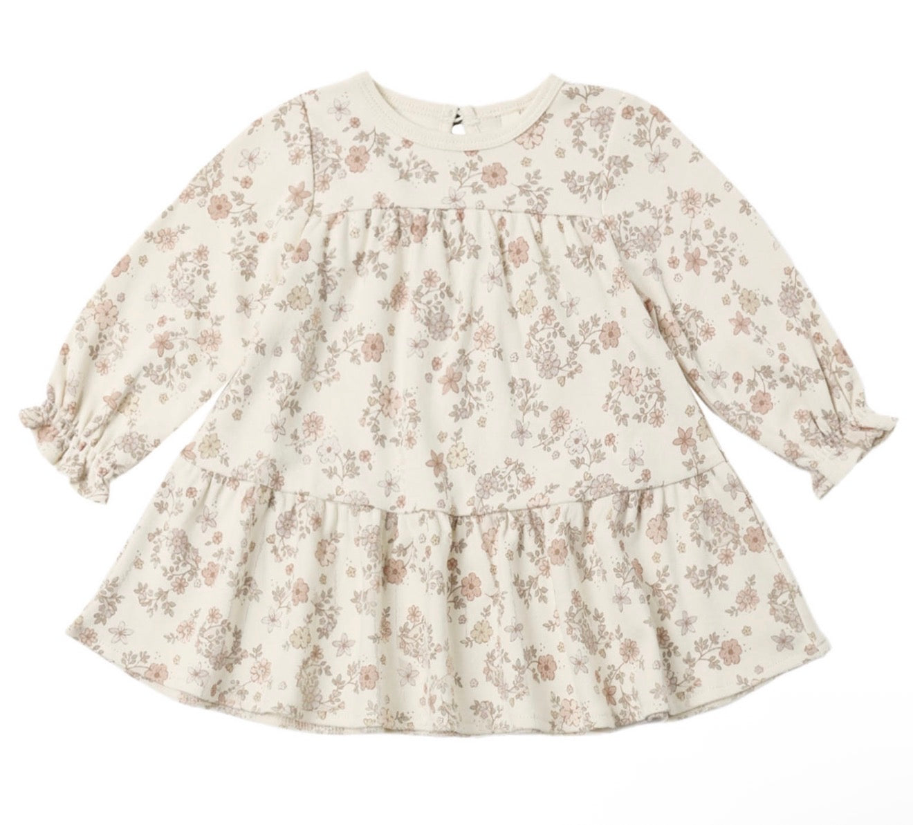 Quincy Mae Floral Vine Tiered Dress
