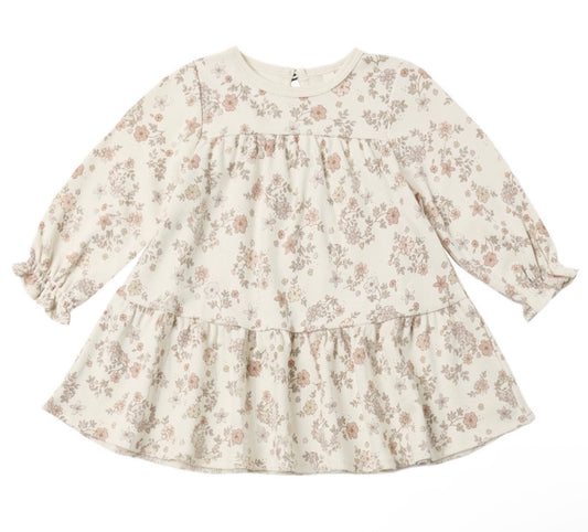 Quincy Mae Floral Vine Tiered Dress