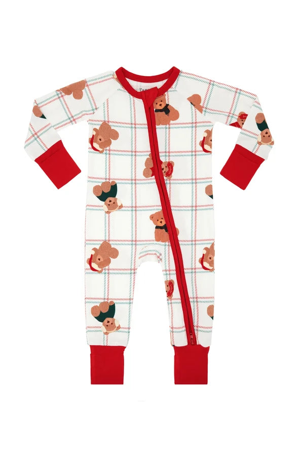 IMJ Cozy Christmas Bears Romper