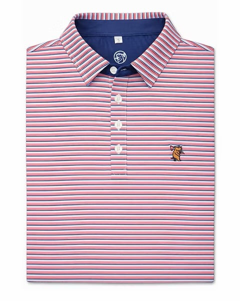 Caddie Independence (Red + Blue) Performance Polo