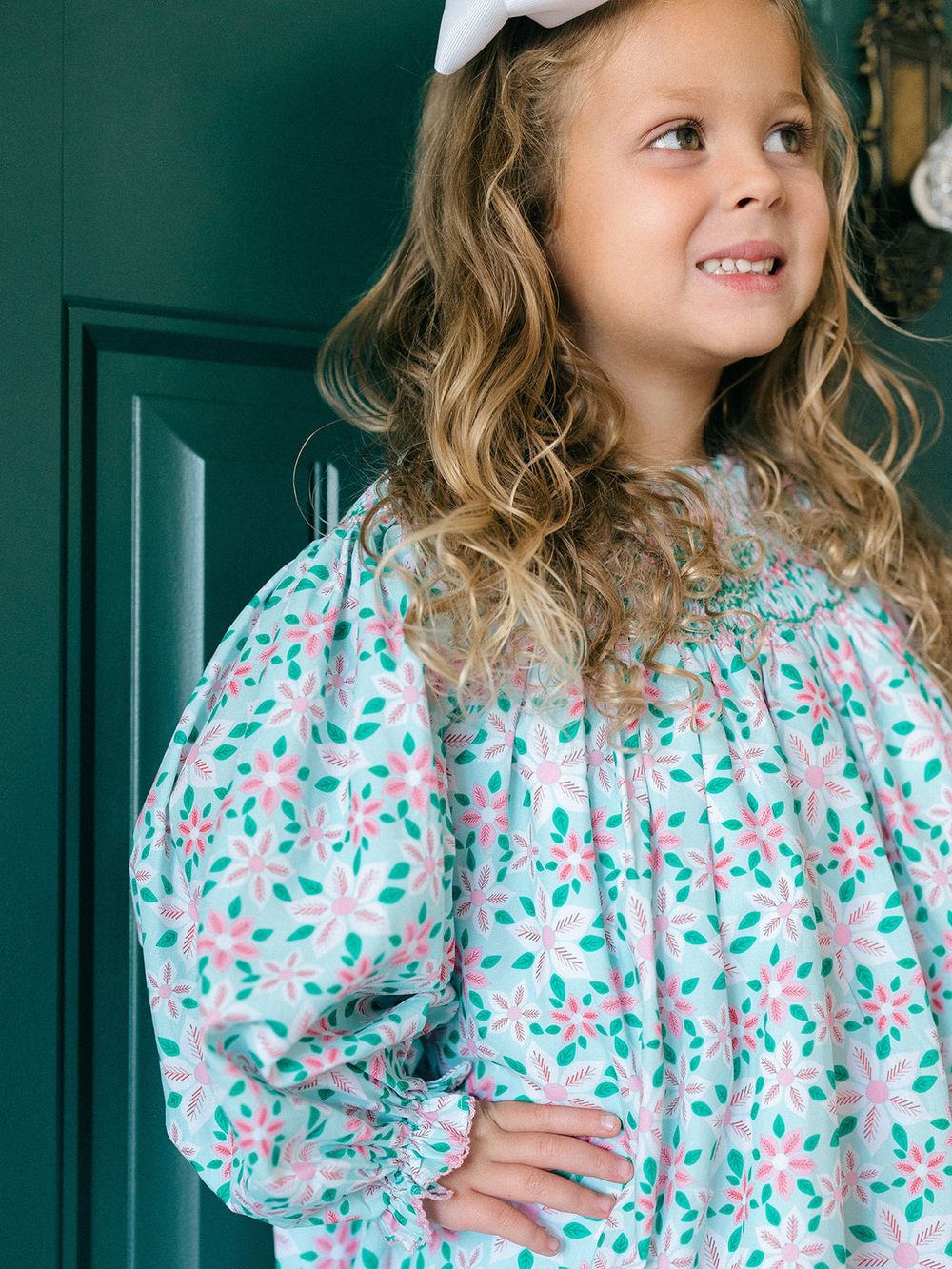 Poppy Kids Floral Wreath Dress