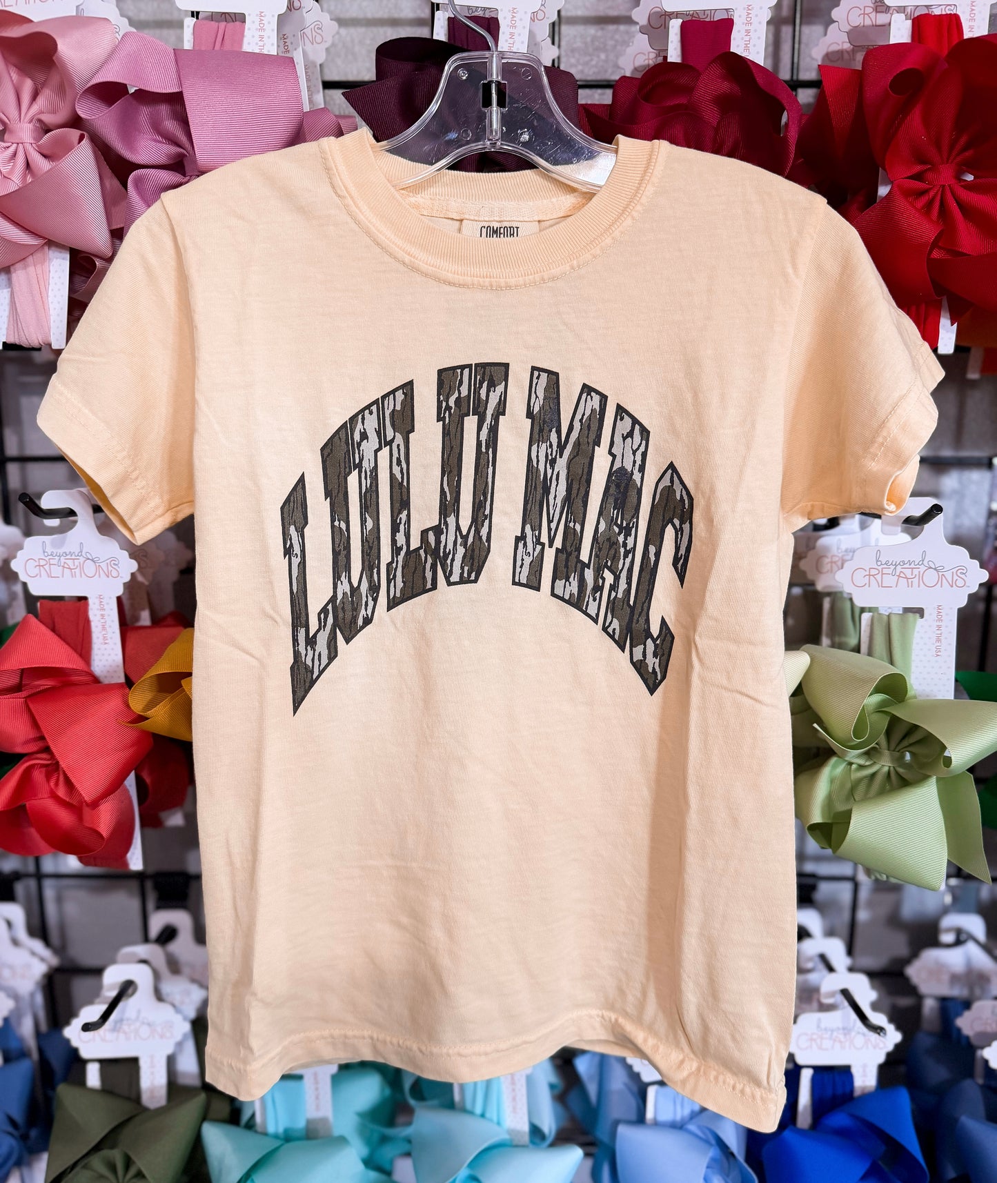 Lulu Mac Yellow Camo Tee