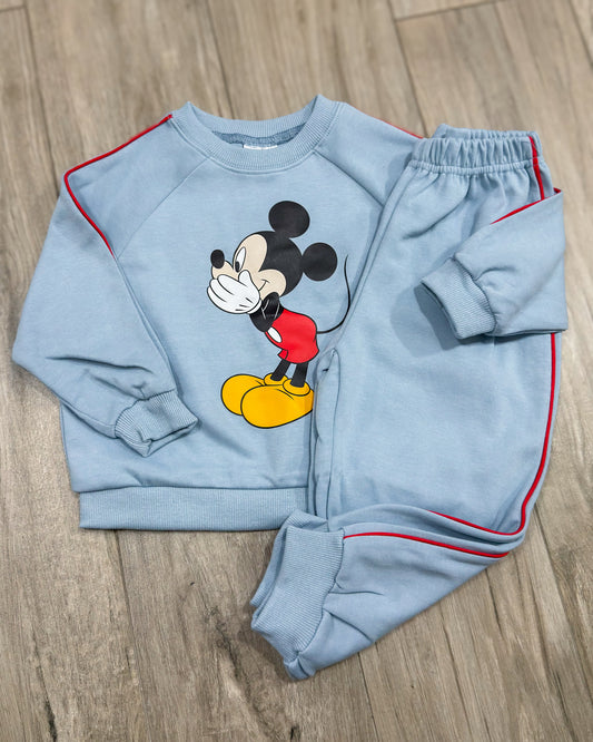Mickey Mouse Blue Sweat Set