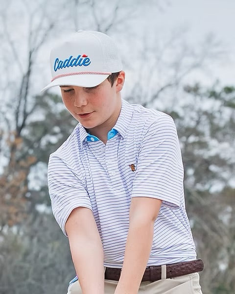 Caddie Range (Pink + Blue) Performance Polo