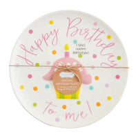 Mud Pie Girl Birthday Singing Plate