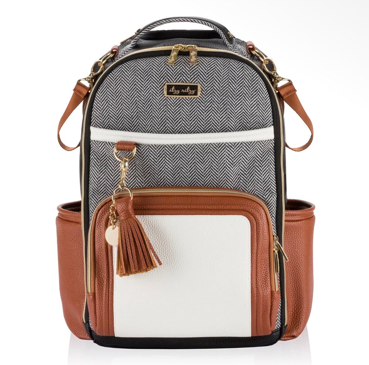 Itzy Ritzy Coffee + Cream Boss Diaper Bag Plus