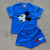 Blue Mickey Short Set