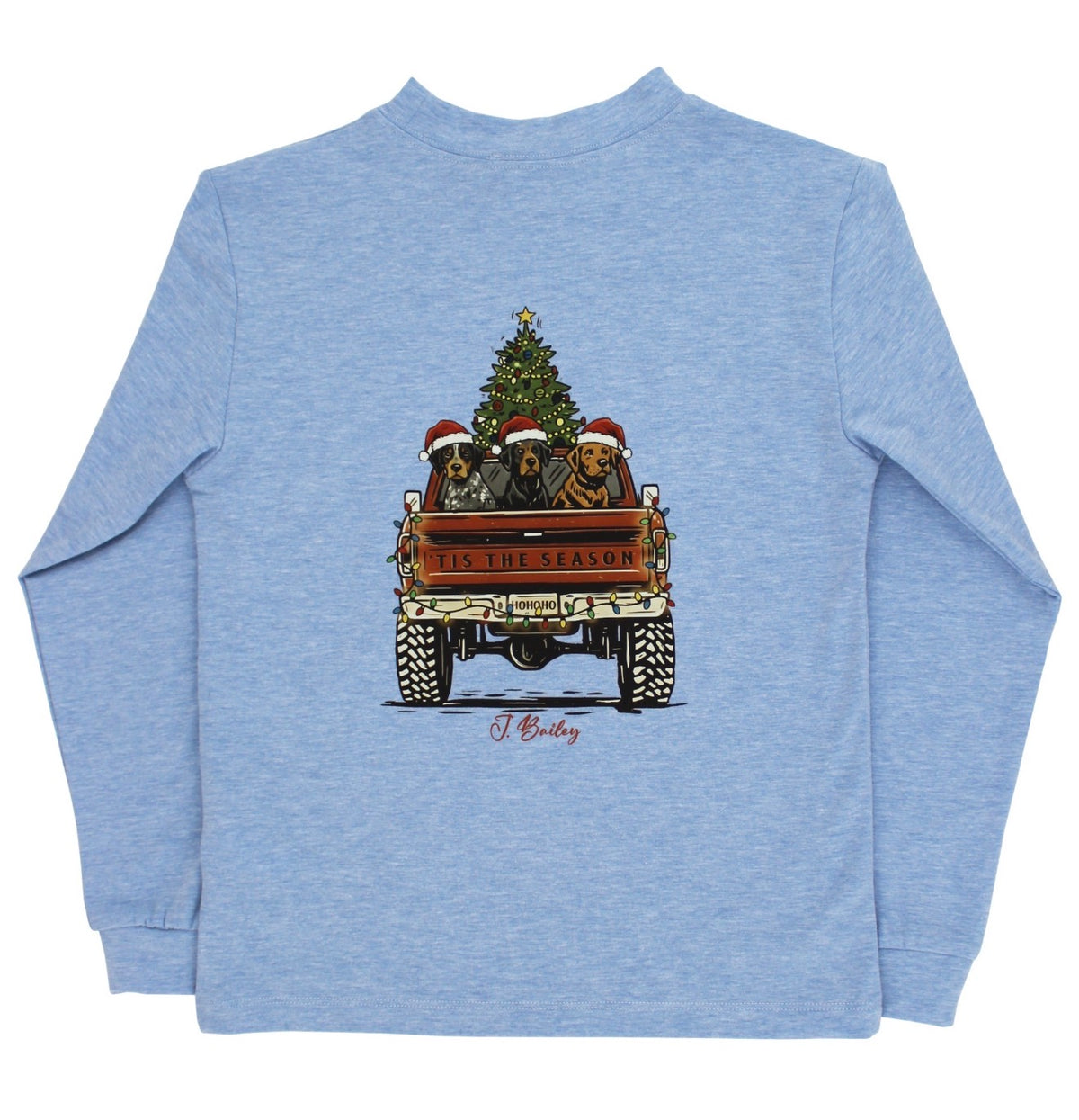 J Bailey Christmas Pups LS Tee