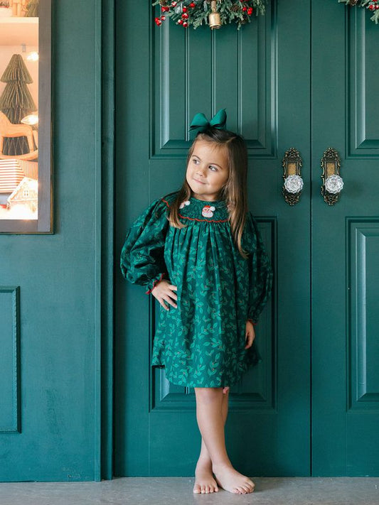 Poppy Kids Holly Santa Dress