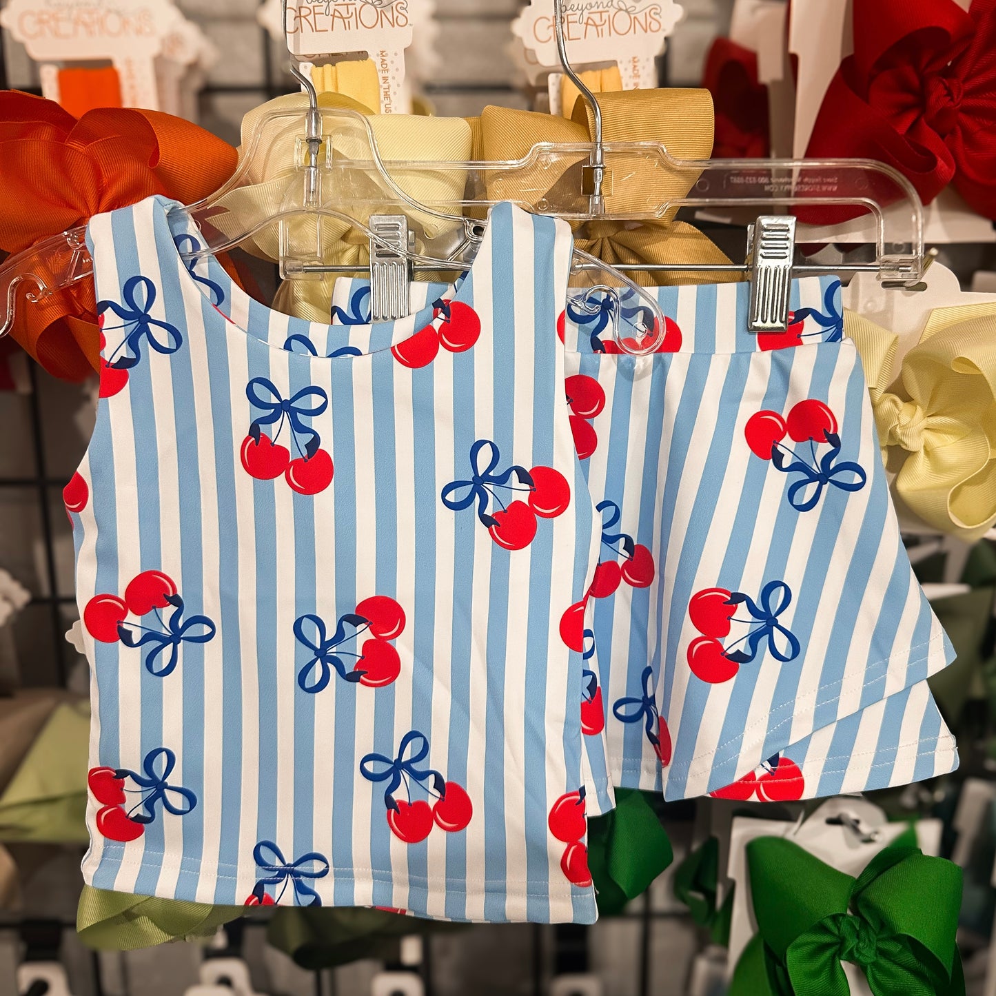 Blended Spirit Cherries Athletic Skort Set