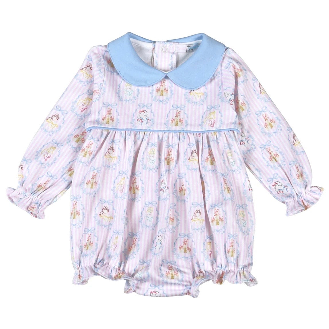 Baby Loren Royal + Charm Scallop Collar Bubble