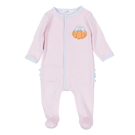 Magnolia Baby Bowtique Pumpkin Footie