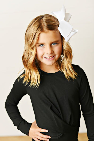 Swoon Baby Black Knot Top