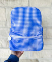 TRVL Design Blue Gingham Mini Backer