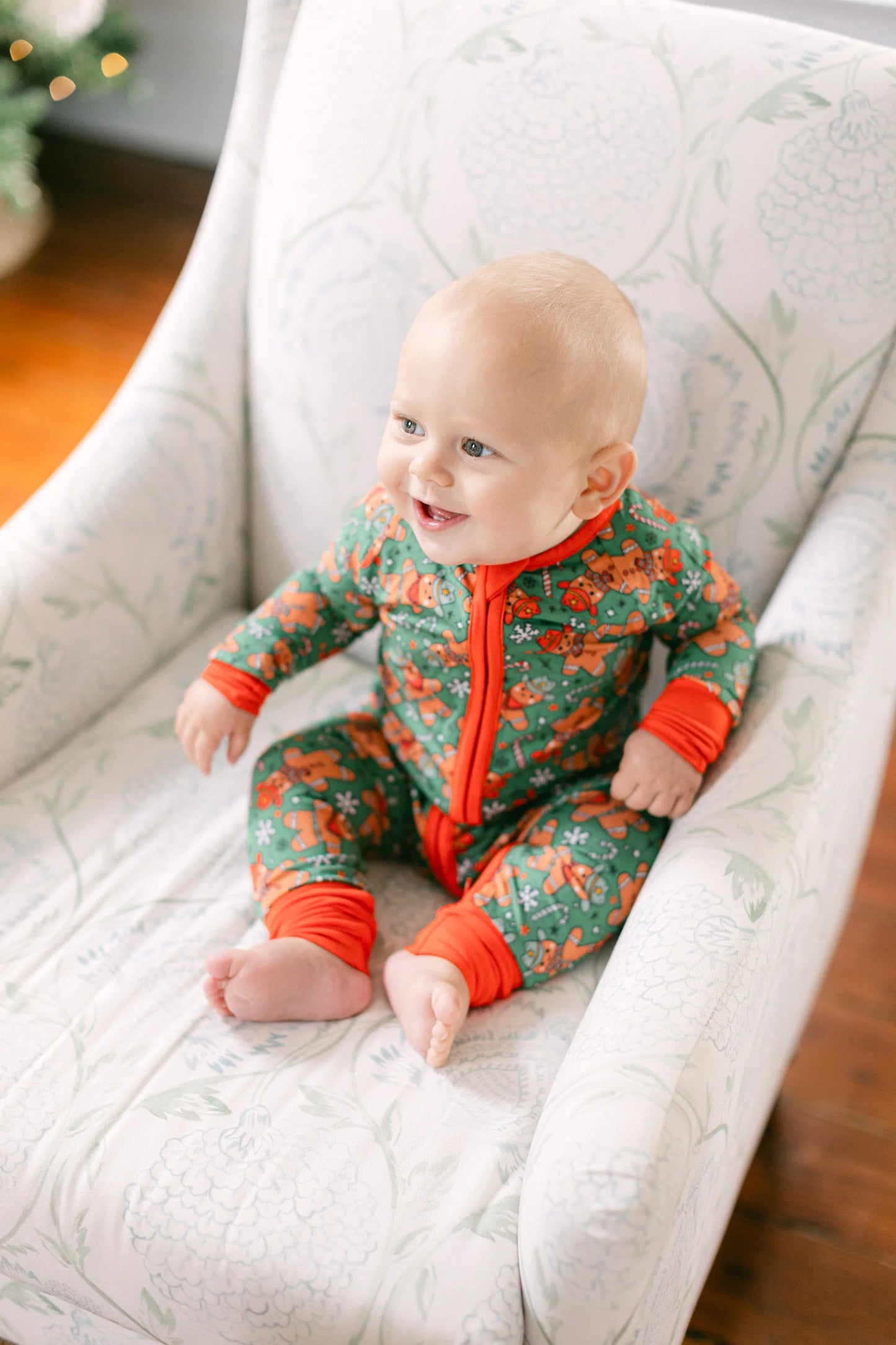 Poppy Kids Cowboy Gingerbread Zipper Romper