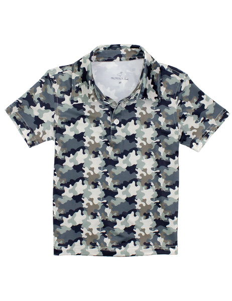 Properly Tied Delta Backwater Camo Polo