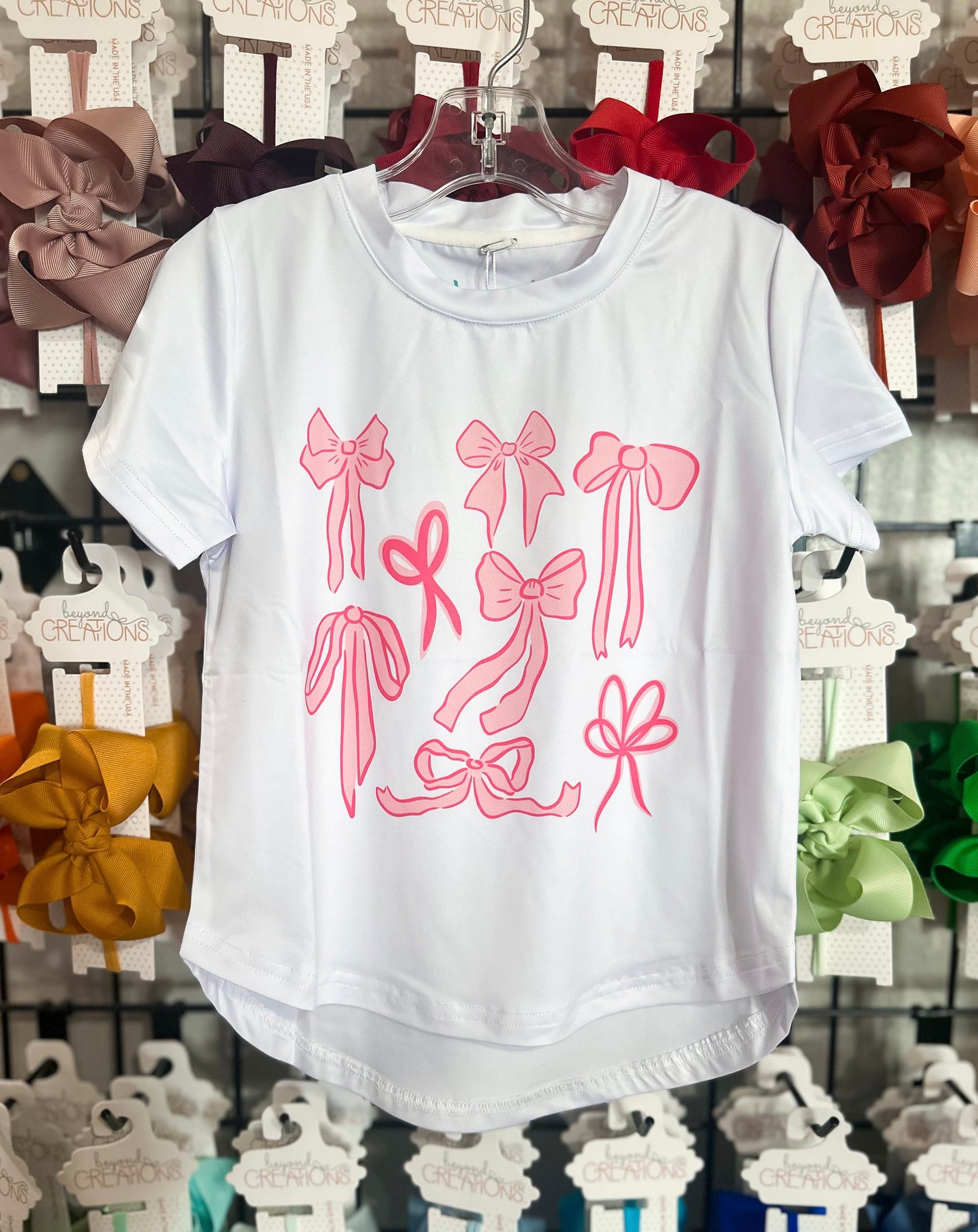 Honesty Pink Bows Performance Tee
