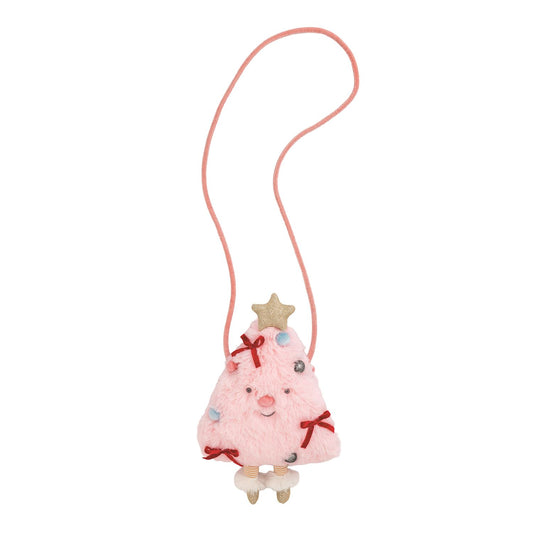 Mud Pie Pink Tree Plush Purse