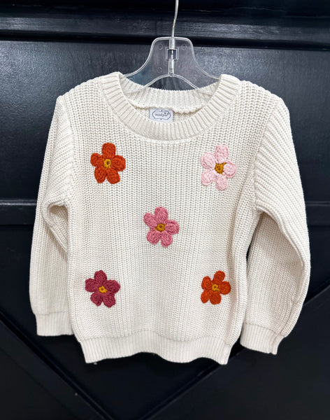 Mud Pie Daisy Crew Neck Sweater