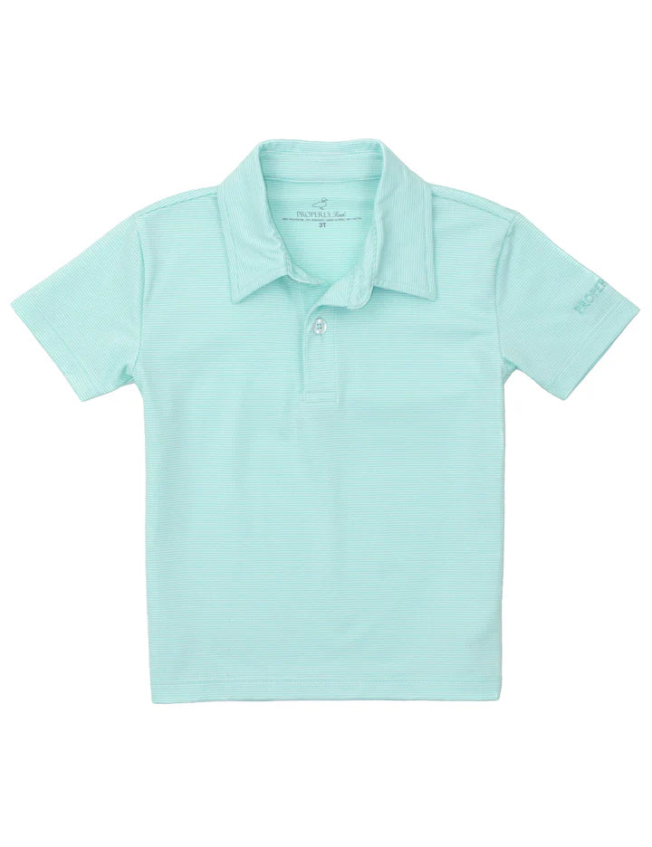 Properly Tied Mint Stripe Gulfport Polo