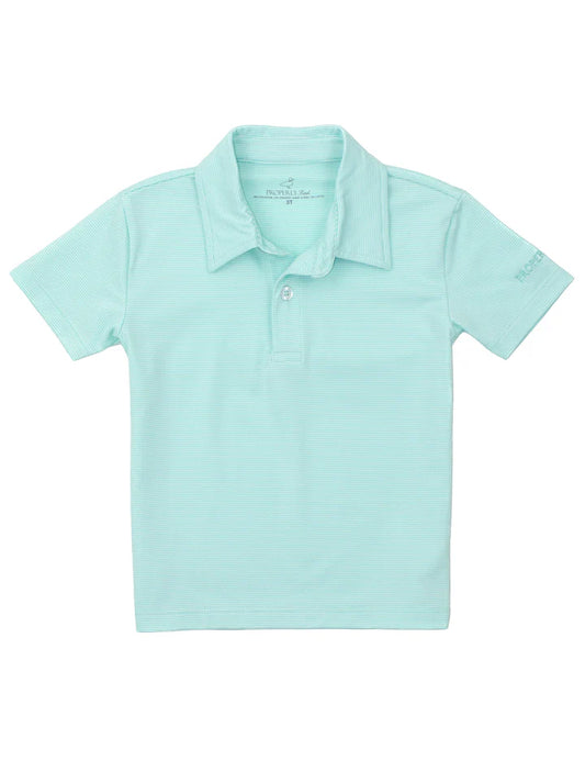 Properly Tied Mint Stripe Gulfport Polo
