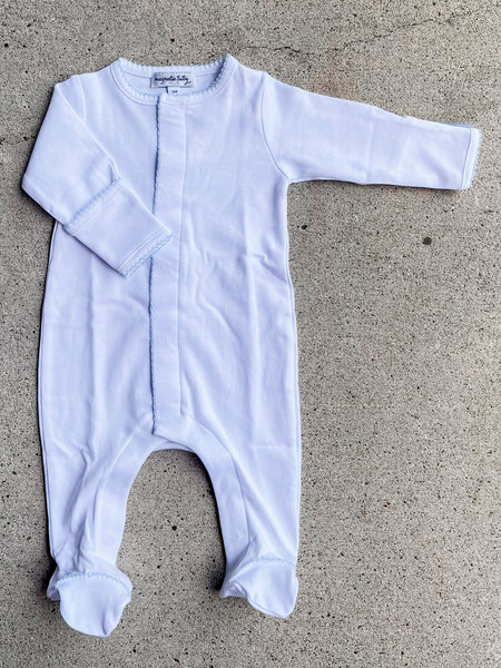 Magnolia Baby Essentials Blue + White Footie