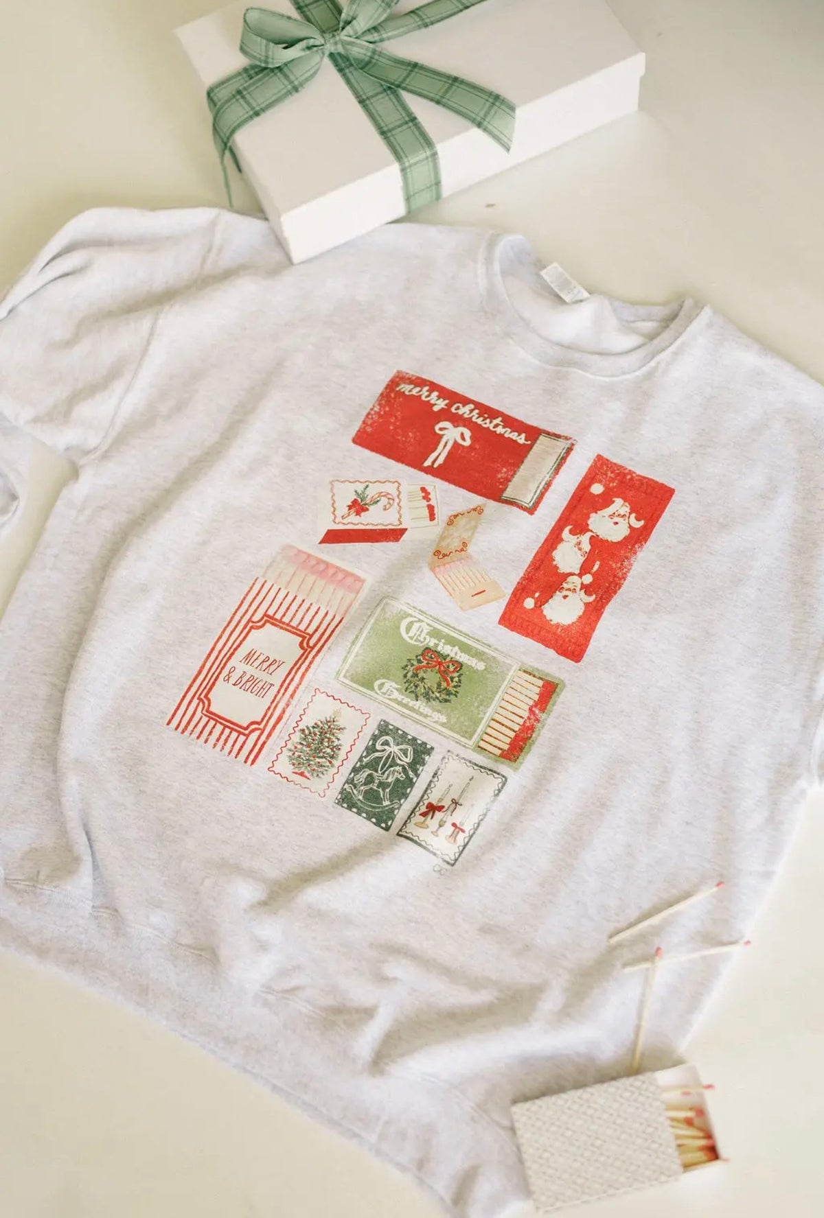 Merry & Bright Match Box Sweatshirt