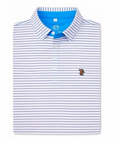 Caddie Range (Pink + Blue) Performance Polo
