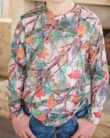 Blue Quail Hill Country Camo LS Performance Tee