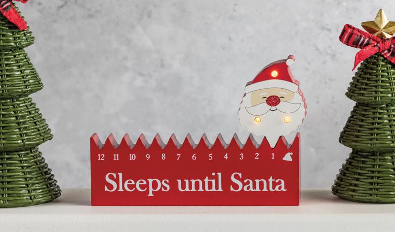 Mud Pie Santa Countdown Block