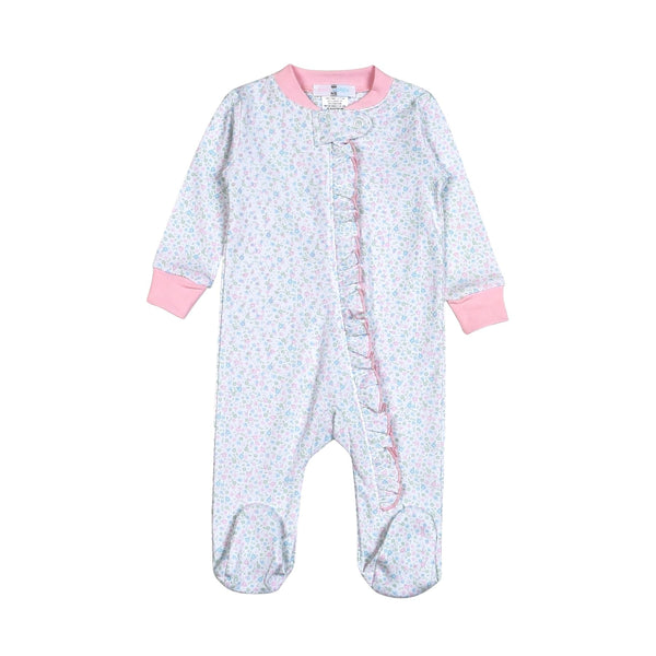 Baby Loren Mini Floral Pima Footie