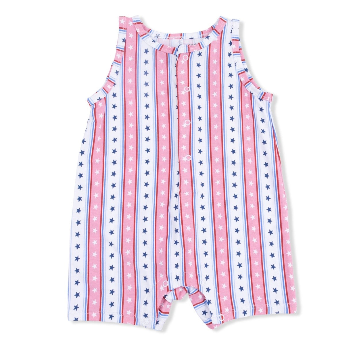Angel Dear Stars & Stripes Shortie Romper