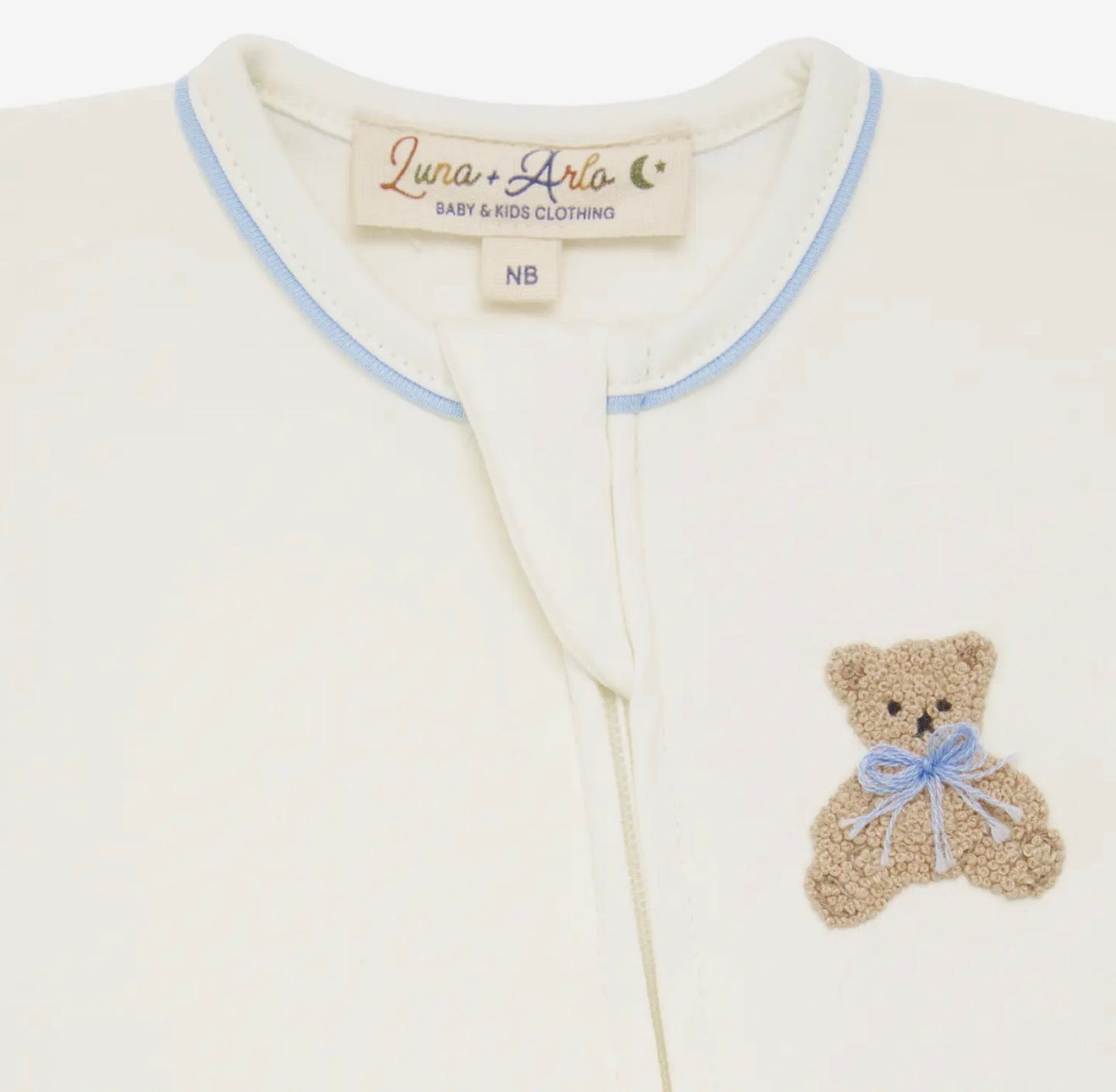 Magnolia Baby Sky Bear Hugs Footie