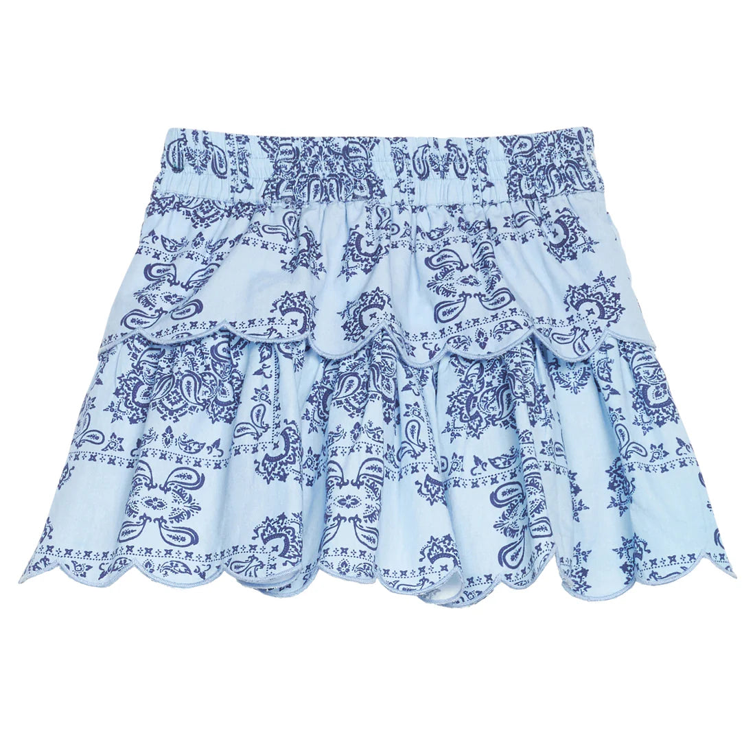 Bisby Boho Blue Tiered Skort
