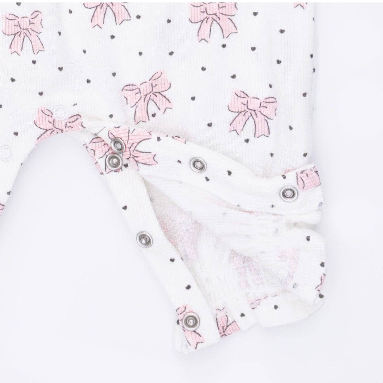 Angel Dear Bows and Hearts Romper
