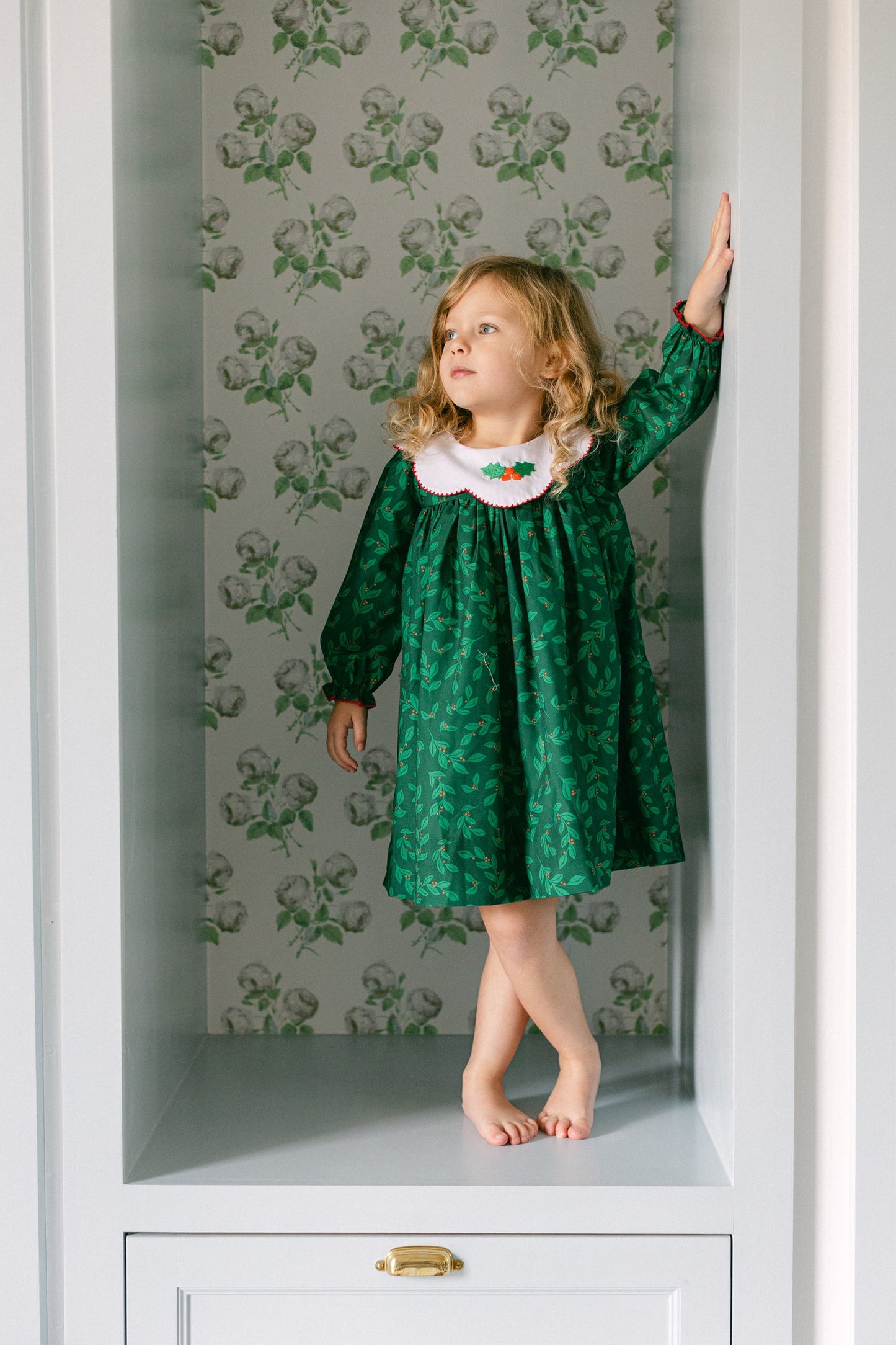Poppy Kids Collard Holly Dress