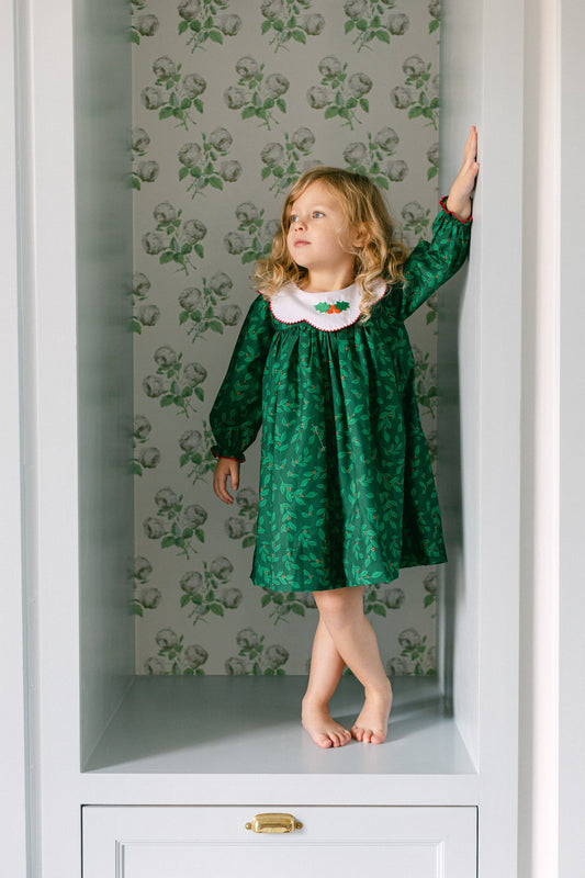 Poppy Kids Collard Holly Dress