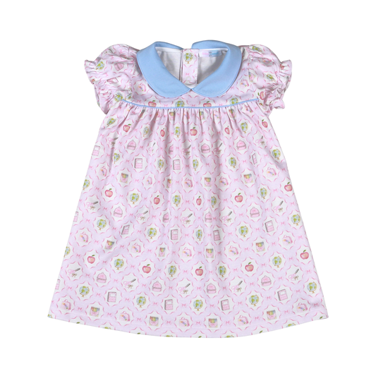 Baby Loren School Time Scalop Collar Dress