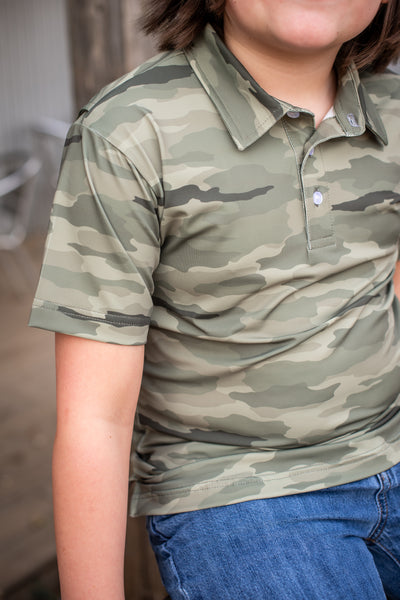 Blue Quail Classic Camo Polo