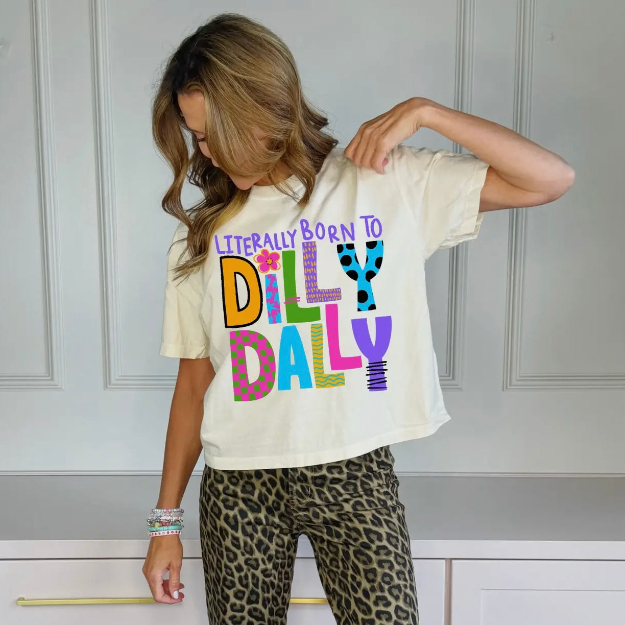 Poppy & Pine Born To Dilly Dally Cropped Tee