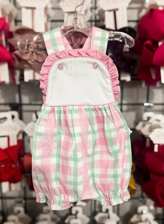 Baby Loren Pink Plaids Sun Bubble