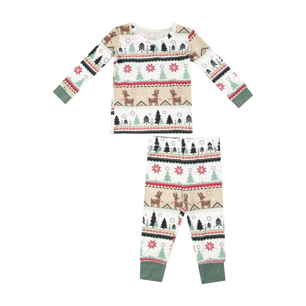 Angel Dear Reindeer Fair Isle Pajama Set