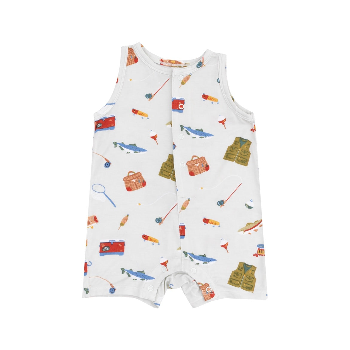 Angel Dear Fishing Things Shortie Romper