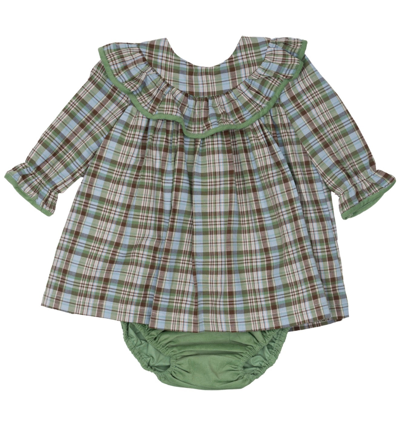 The Oaks Layla Greenbriar Plaid Bloomer Set