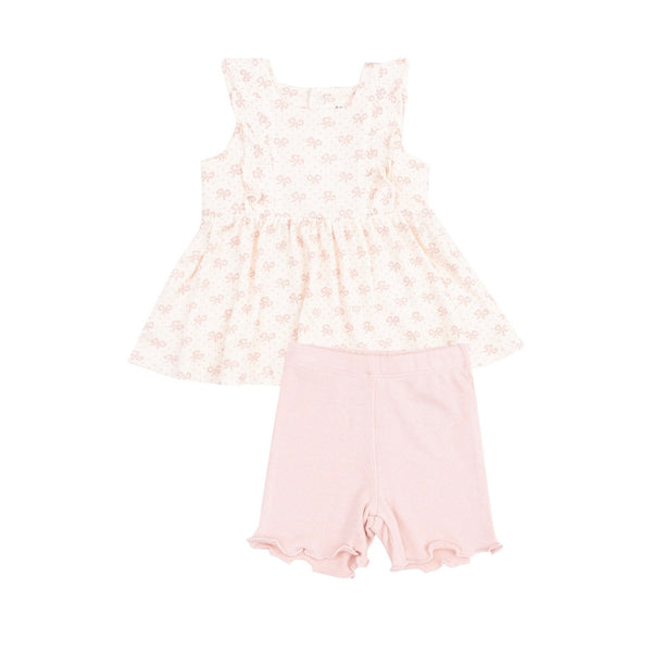 Angel Dear Mini Bows Biker Short Set