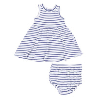 Angel Dear Blue Stripe Dress