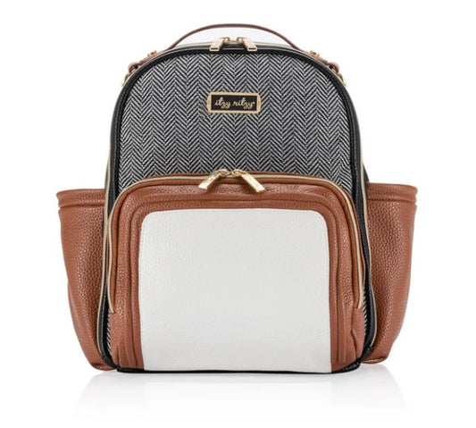 Itzy Ritzy Coffee & Cream Mini Plus Diaper Bag